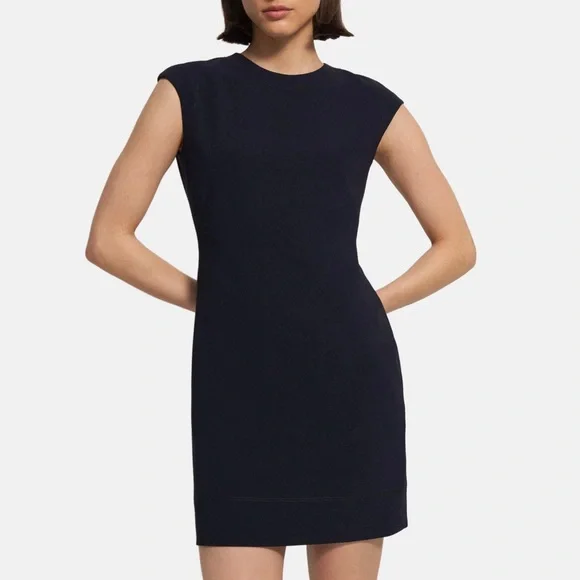 Theory | Dresses | New Theory Embroidered Shift Dress In Admiral Crepe Deep Navy Black | Poshmark Theory | Dresses | New Theory Embroidered Shift Dress In Admiral Crepe Deep Navy Black | Poshmark